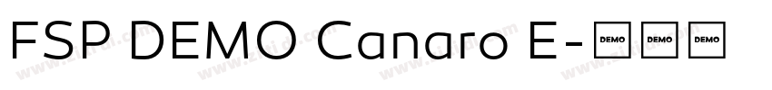 FSP DEMO Canaro E字体转换 FSP DEMO Canaro E字体转换